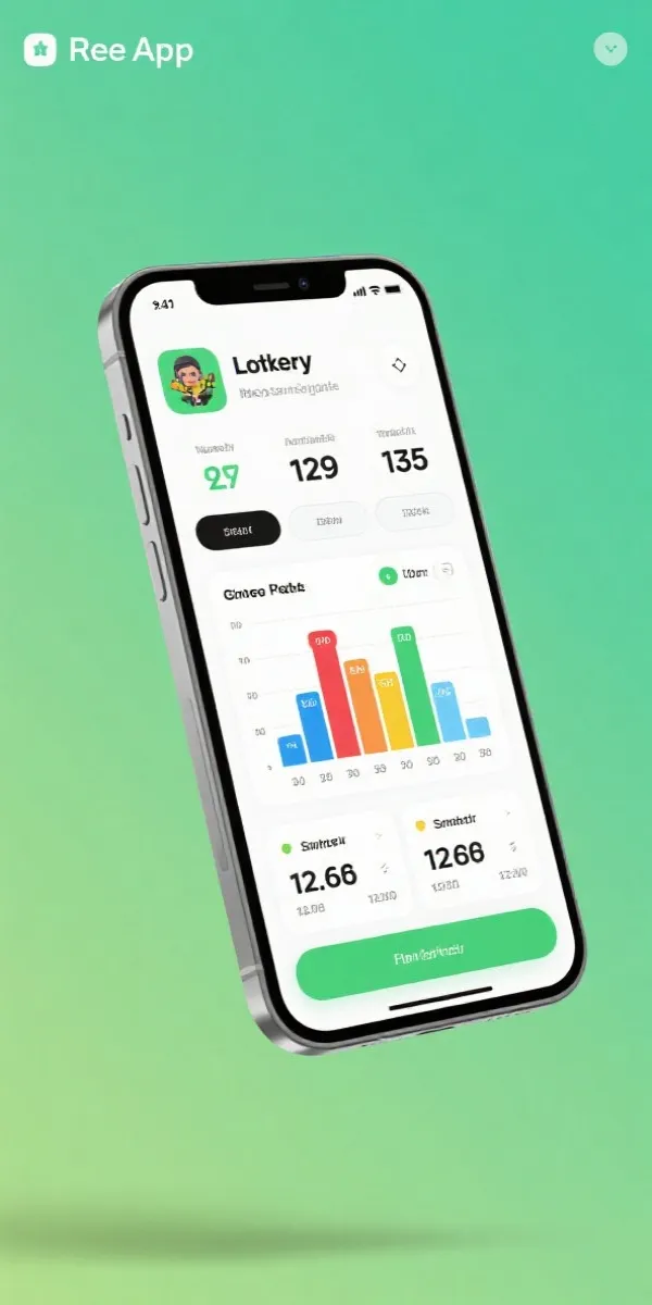 彩票网站 App 界面展示